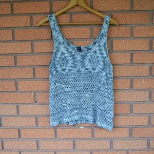 3/$20 Maurices- Crotchet/Sweater Knit Style Tank
